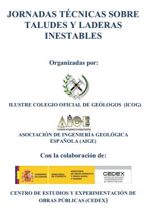 Jornadas Técnicas sobre Taludes y Laderas Inestables 2012